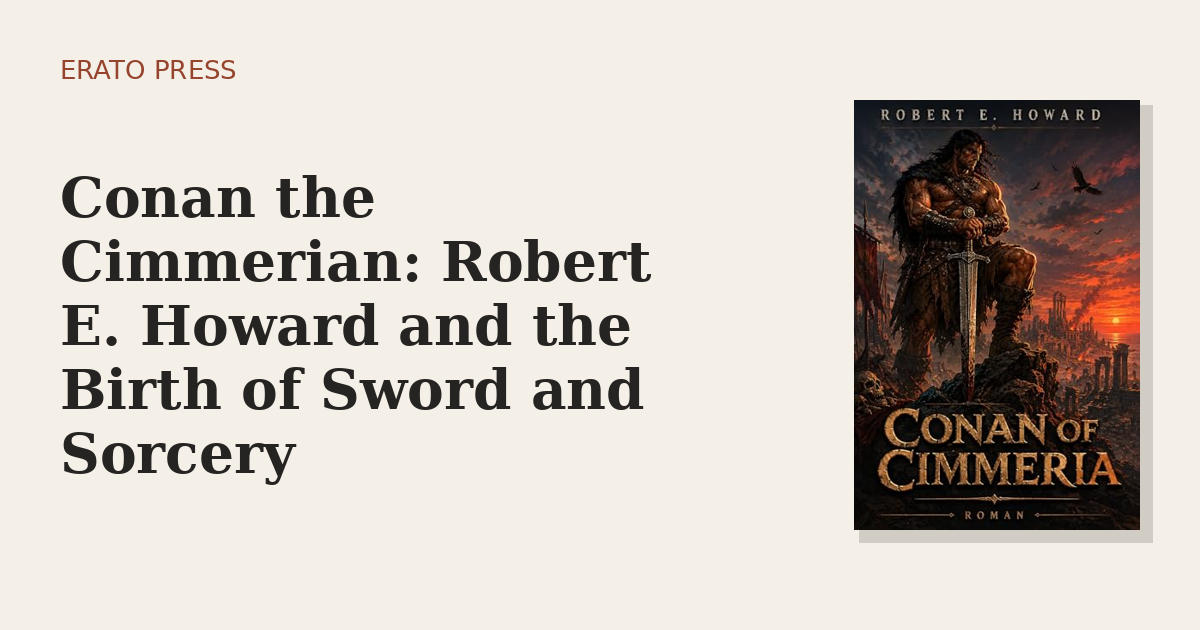 Conan the Cimmerian: Robert E. Howard and the Birth of Sword and Sorcery
