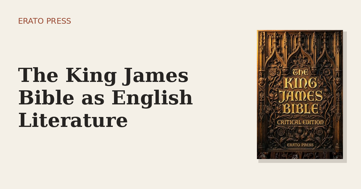 The King James Bible as English Literature