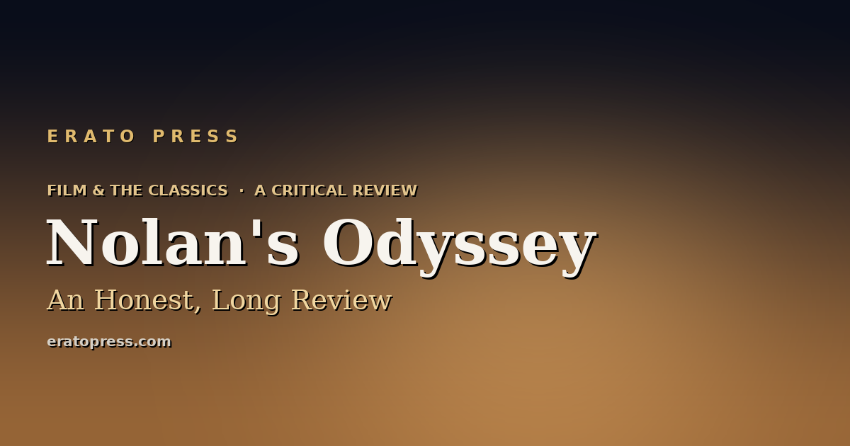 Nolan’s Odyssey: An Honest, Long Review