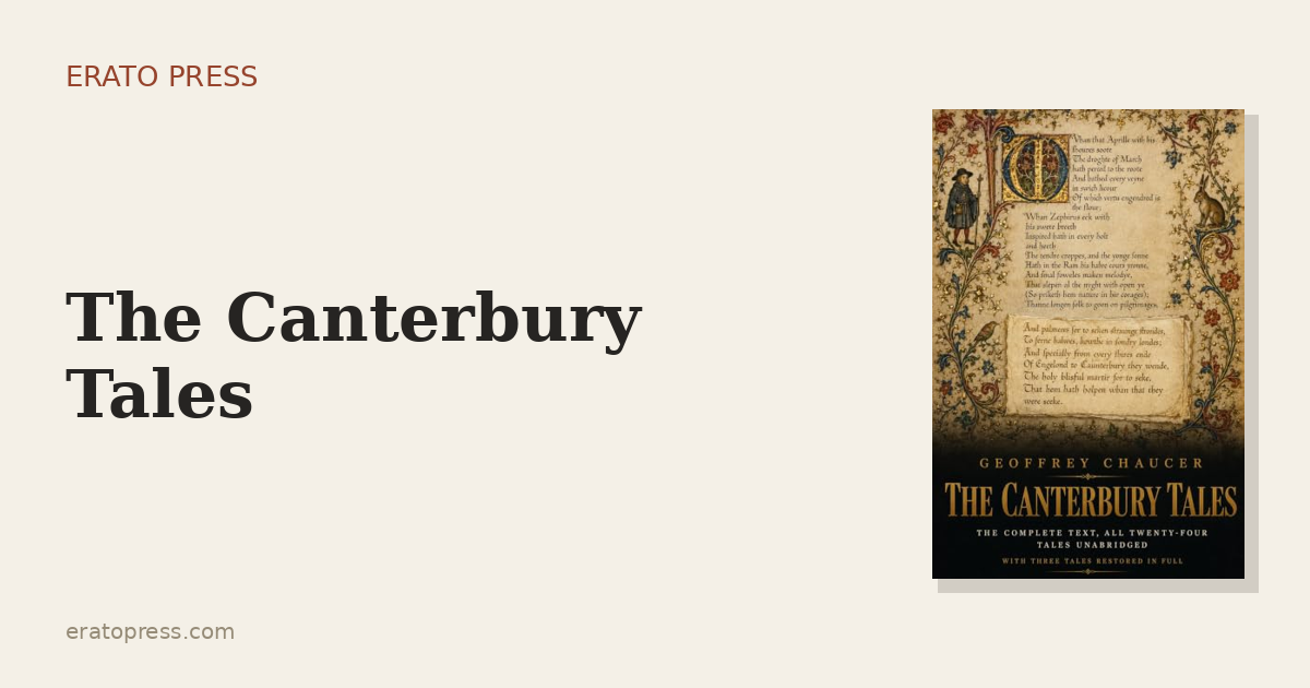 The Canterbury Tales: The First Great Book in English