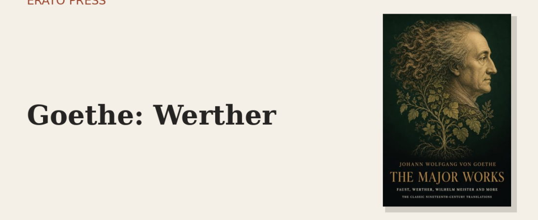 The Sorrows of Young Werther: The Book That Started an Epidemic