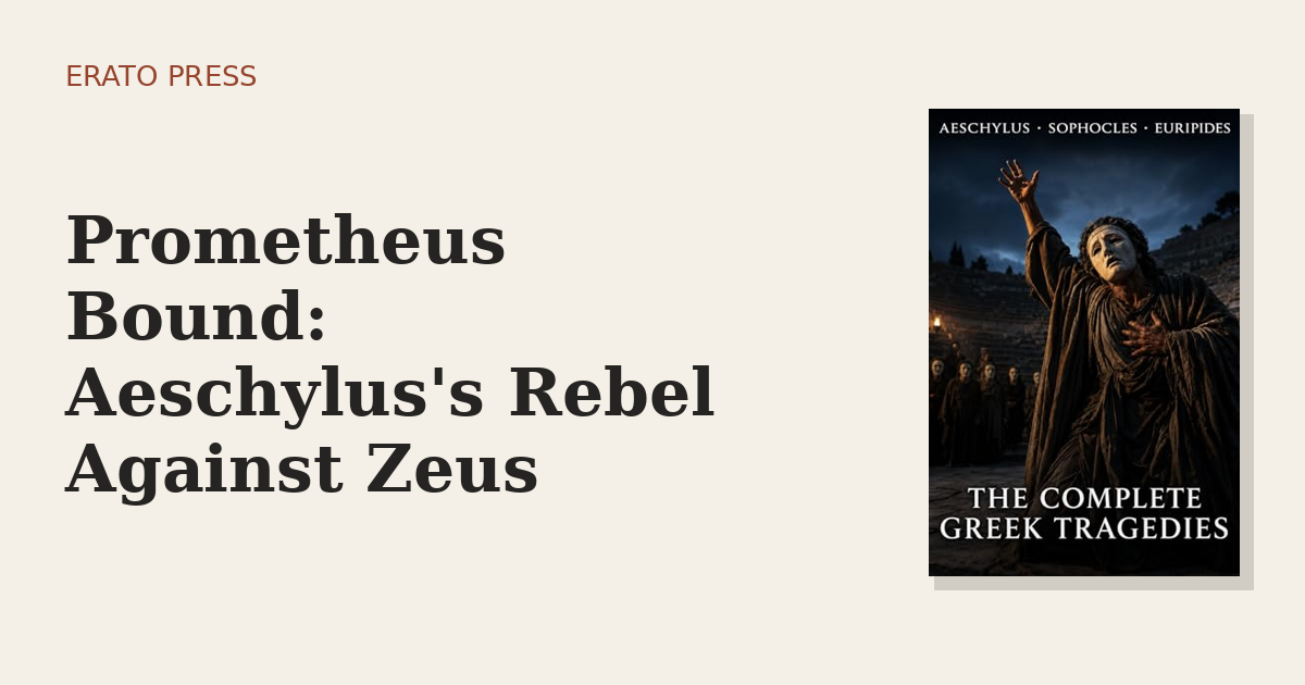 Prometheus Bound: Aeschylus’s Rebel Against Zeus